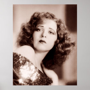 Clara Bow is Glamourous Poster