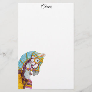 Clara Carousel Horse Stationery