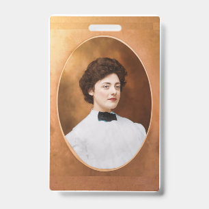 Clara "Claire" Sage Talla Johnson 1909 ID Badge