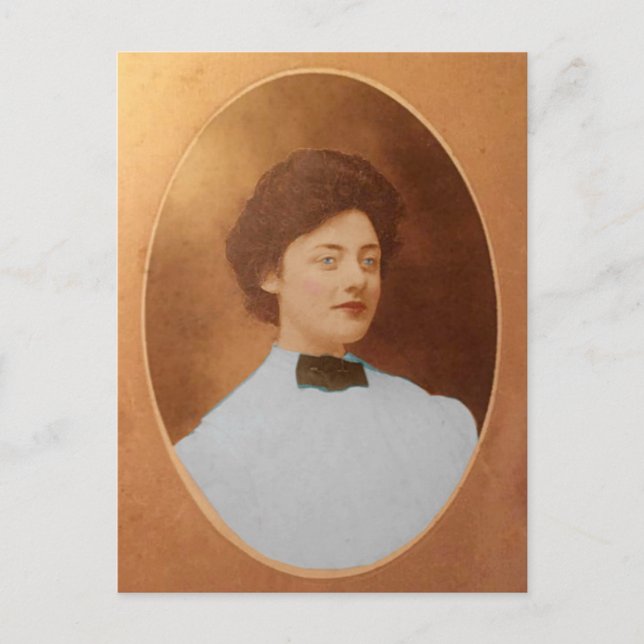 Clara "Claire" Sage Talla Johnson 1909 Postcard (Front)