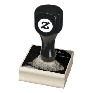 Clara Claus Groundhog Christmas Rubber Stamp