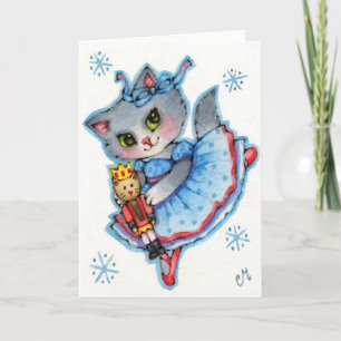 Clara - Cute Nutcracker Christmas Cat Holiday Card