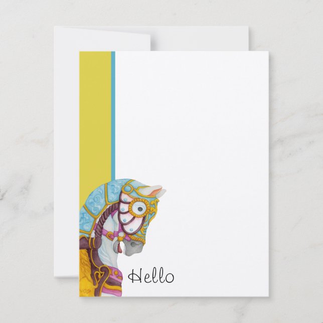Clara Hello! Flat Note Cards (Front)