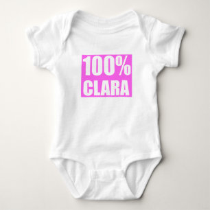 Clara name baby bodysuit