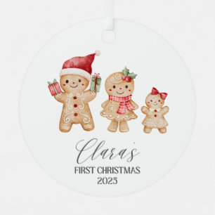 Clara Personalized Baby's First Christmas Metal Tree Decoration