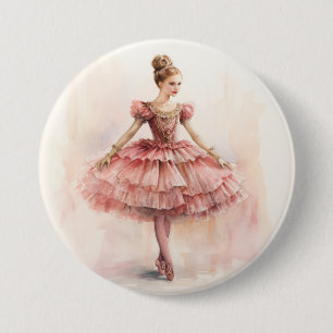 Clara (Red Hair) from The Nutcracker Ballet 7.5 Cm Round Badge