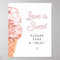 CLARA Retro Ice Cream Love is Sweet Take a Treat 