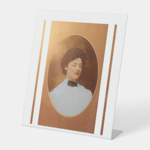 Clara Sage Talla Johnson 1909 portrait fine art Pedestal Sign
