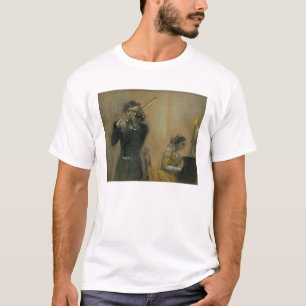 Clara Schumann (1819-96) and a Violinist, 1854 (pa T-Shirt