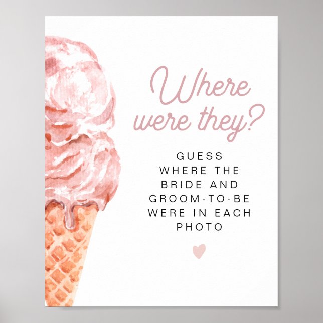 CLARA Scooped Up Bridal Shower Where Were They Poster (Front)