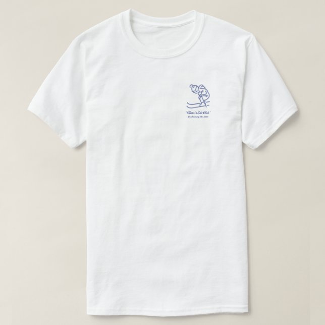 Clara Ski Club  T-Shirt (Design Front)