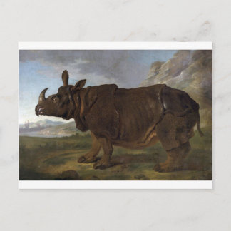 Clara the Rhinoceros by Jean-Baptiste Oudry Postcard