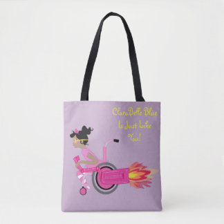 ClaraBelle Blue Perfect Tote - Lavender Dreams