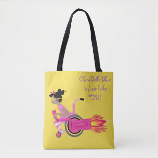 ClaraBelle Blue Perfect Tote - Sunshine Yellow