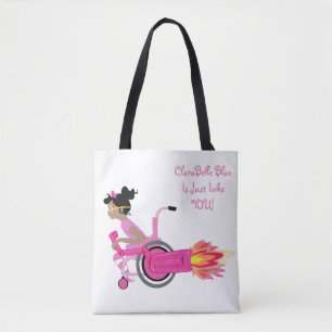 ClaraBelle Blue Perfect Tote - WHITE Bag