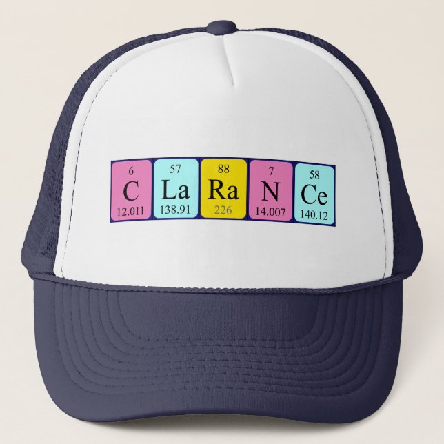 Clarance periodic table name hat (Front)