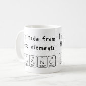 Clarance periodic table name mug (Front Left)
