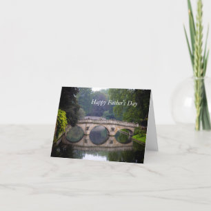 Clare College Bridge, Cambridge Father's Day Card