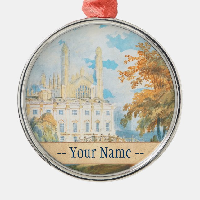 Clare Hall and King’s College Chapel, Cambridge, Metal Tree Decoration (Front)