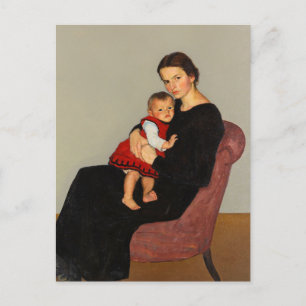 Cläre Maillard with Daughter Willi Maillard Postcard