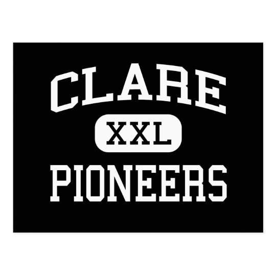 Clare - Pioneers - High School - Clare Michigan Postcard