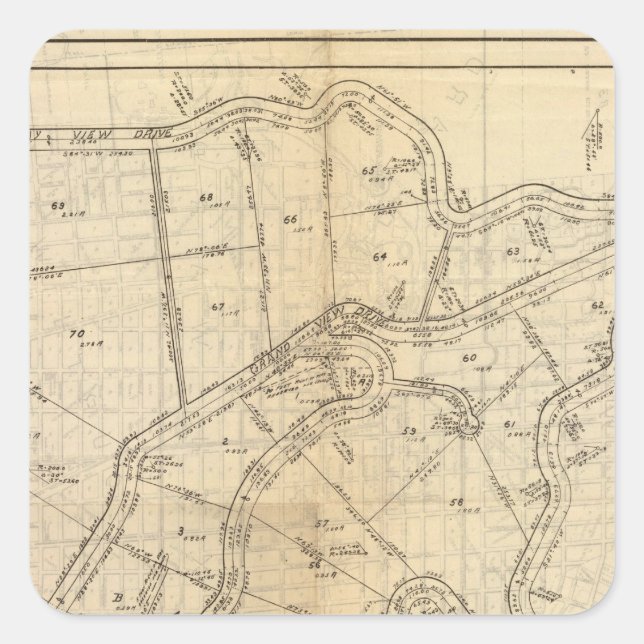 Claremont Heights Square Sticker (Front)