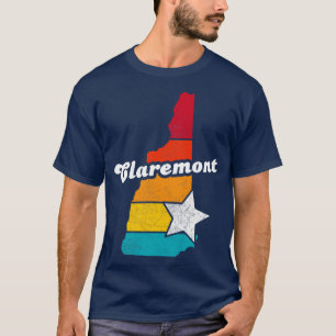 Claremont New Hampshire Vintage Distressed Souveni T-Shirt