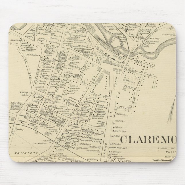 Claremont PO Mouse Mat (Front)