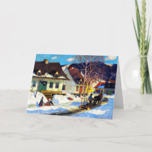 Clarence Gagnon - A Quebec Village Postcard