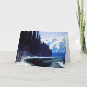 Clarence Gagnon- A Silent Stream of the North Card