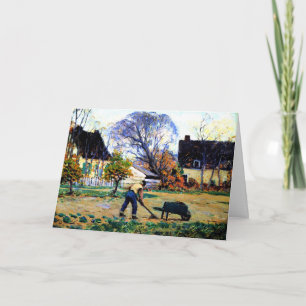 Clarence Gagnon- Fall Scene, Baie-Saint-Paul, Card