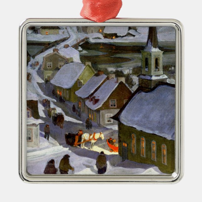 Clarence Gagnon - Midnight Mass Metal Tree Decoration (Front)