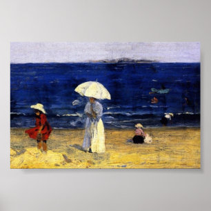 Clarence Gagnon , The Beach at Dinard Poster