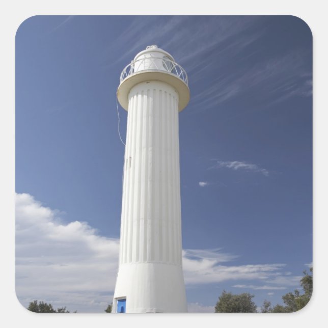 Clarence Head Lighthouse, Yamba, New South Square Sticker (Front)