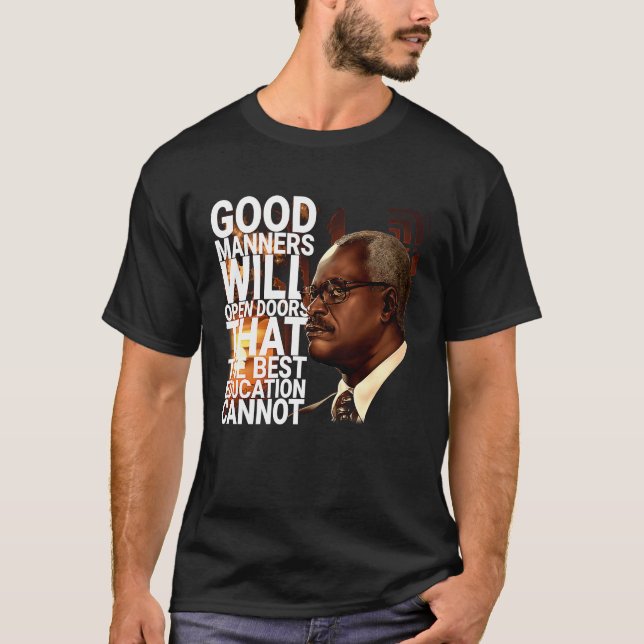 Clarence Thomas Created Equal Quotes Justice T-Shirt (Front)