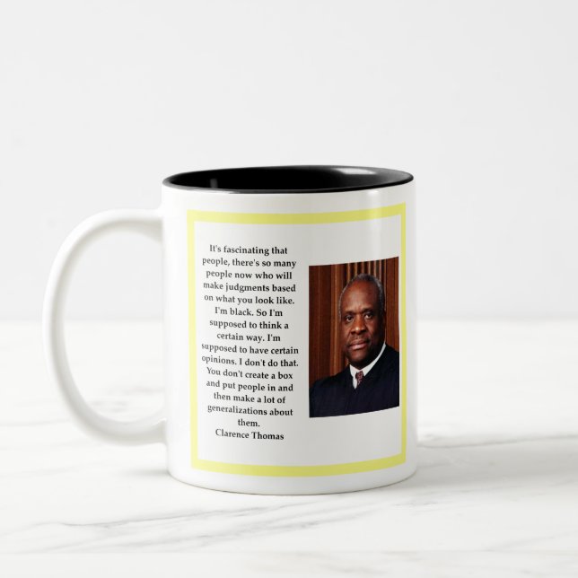 Clarence Thomas Two-Tone Coffee Mug (Left)