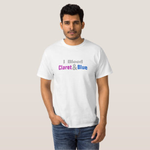 Claret & Blue Football Fan T-Shirt