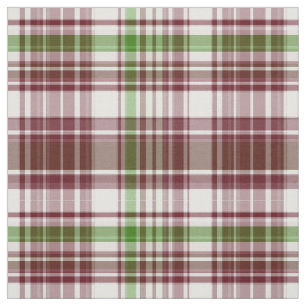 Claret, Green Preppy Madras Style Plaid Sz6 Fabric