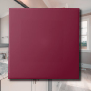 Claret Solid Colour Classic Elegant Tile
