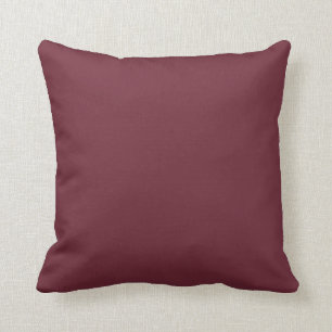 Claret Wine Dark Red Solid Trend Colour Background Cushion