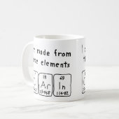 Clarin periodic table name mug (Front Left)