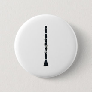 Clarinet 6 Cm Round Badge