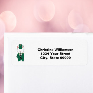 Clarinet Band Rabbit Green Return Address