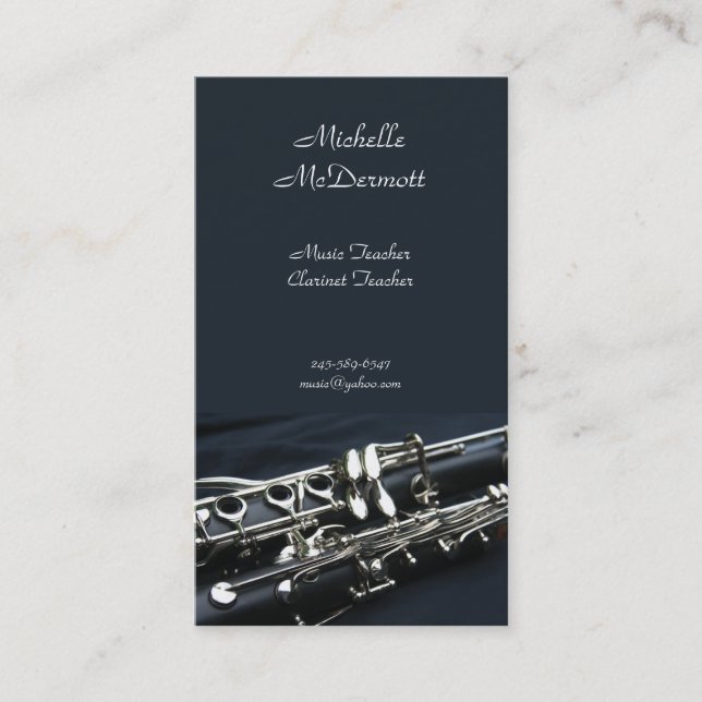 Clarinet Business Card (Front)