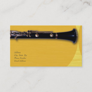 Clarinet Business Card for ClarinetCentral.com