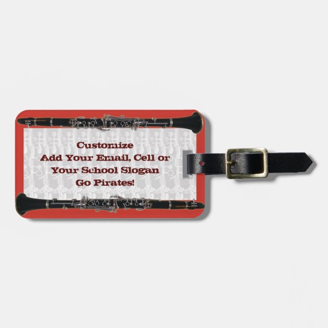 Clarinet Case Tag (Front Horizontal)