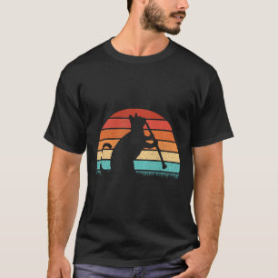 Clarinet Cat Player - Retro Clarinetist Music Love T-Shirt