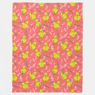 Clarinet Chick Clarinets Music Notes Fleece Blanket