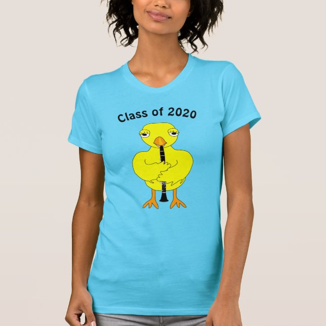 Clarinet Chick Graduation T-Shirt (Front)