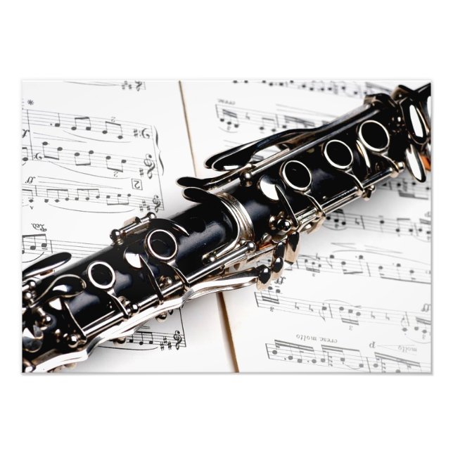 Clarinet closeup photo print (Front)